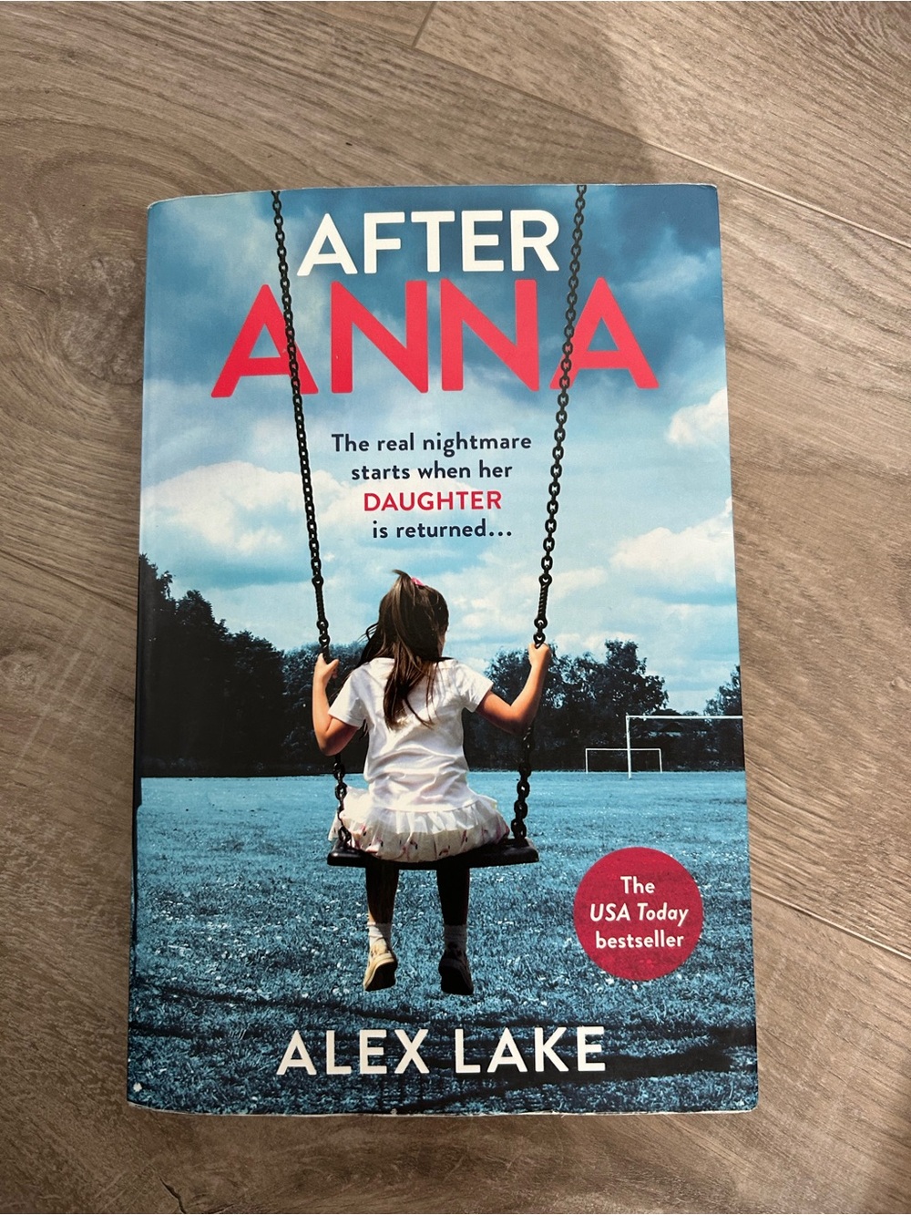 After Anna by Alex Lake - Blue Cover with Red Title
